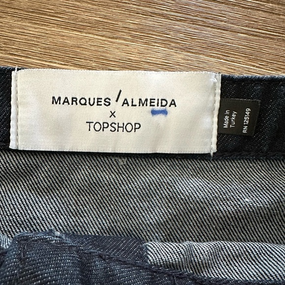 Marques Almeida x Topshop Jean Skirt, size 6 - Picture 3 of 5